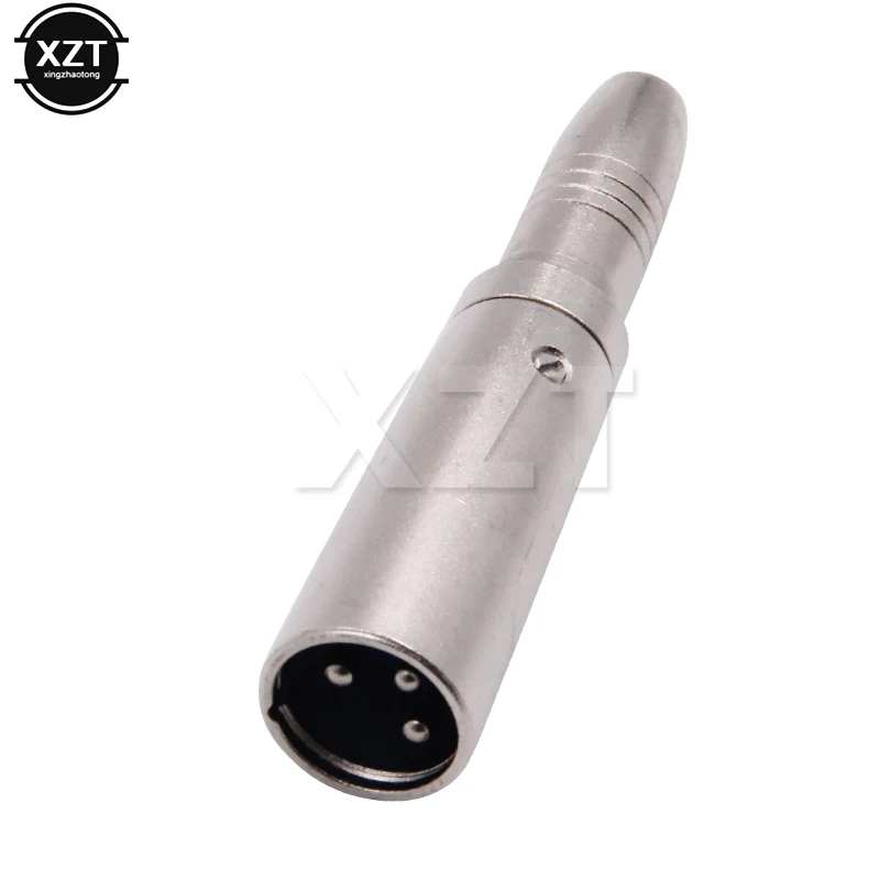 1PCS High Quality MIC 3 Pin XLR Male Plug to 1/4 Inch 6.35mm Mono Female Jack Audio Cable Mic Adapter