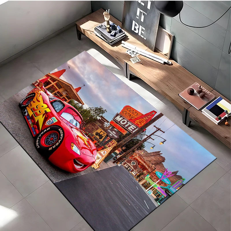 Disney Cars Lightning Mcqueen Large Area Rugs Carpets Home Living Rooms Children\'s Kids Bedroom Sofa Doormat Floor Non-slip Mats