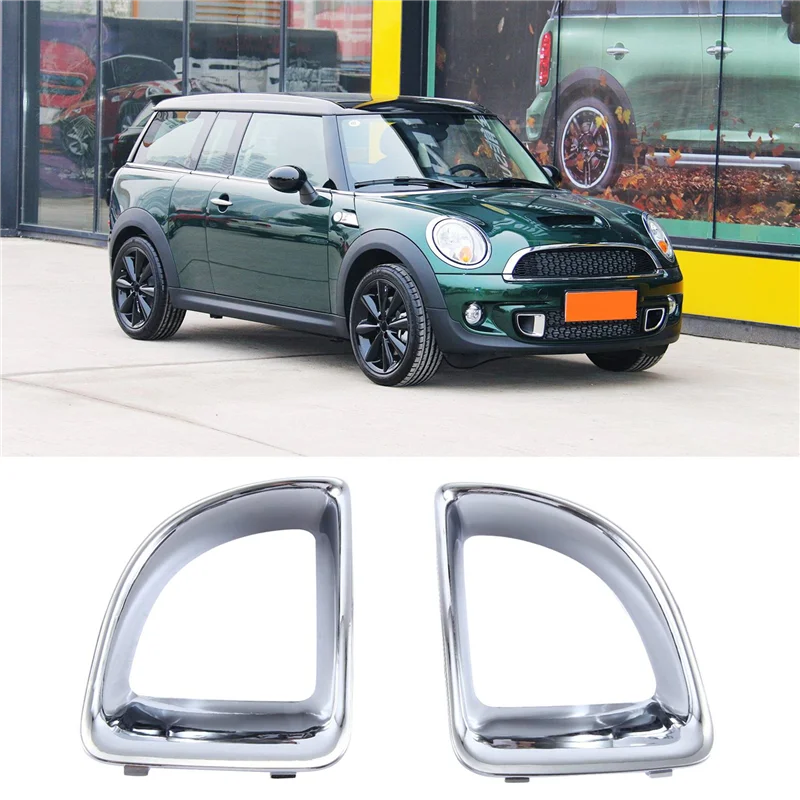 

For BMW Mini R55 R56 R57 R58 R59 JCW S New Front Air Duct Frame Chrome 1 Pair Set 51117255119 51117255120 Accessories