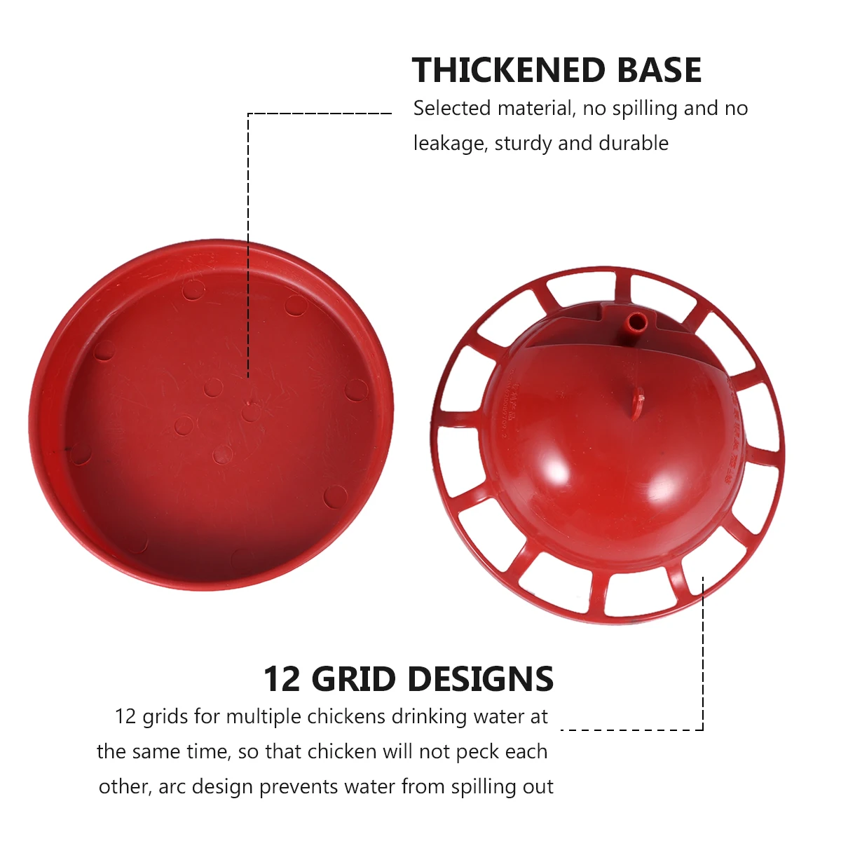 

2pcs Chick Drinker Automatic Poultry Water Feeder For Home Farm Durable Small Drinker Cup Chickens Quail Birds Floating Bottle