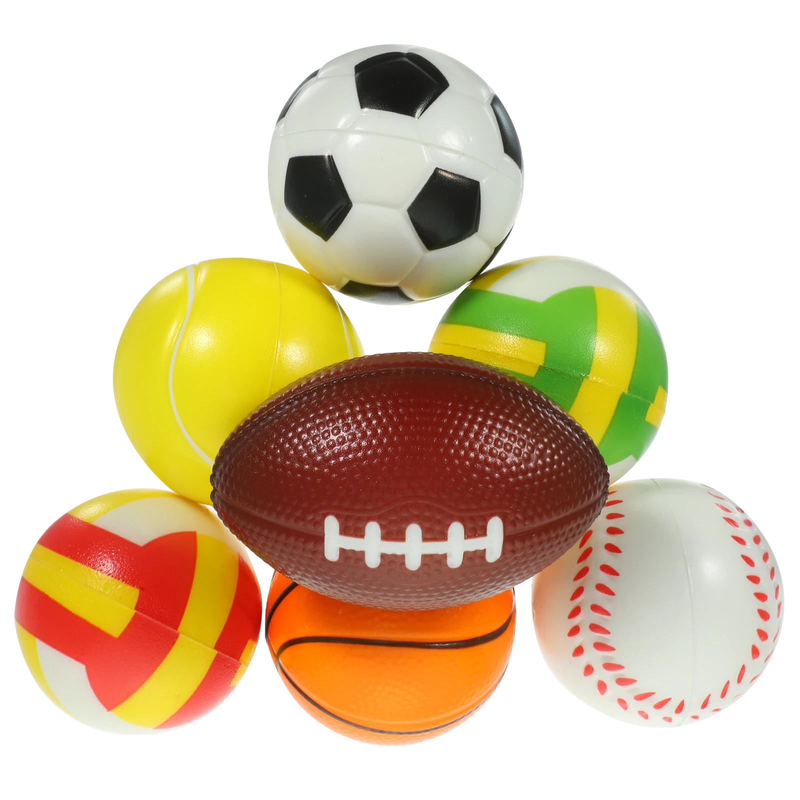 

12 Pcs Foam Balls Small Bouncy Flex Toys Portable Decompression Release Gifts Creative Design