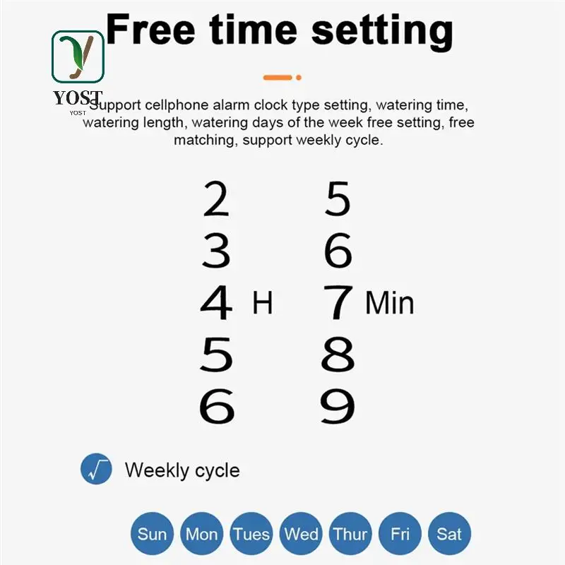 

YOST-Wifi Smart Garden Irrigation Controller Plant Automatic Drip Irrigation System Kit Mobile Phone Control(10M 15Pots) Durable