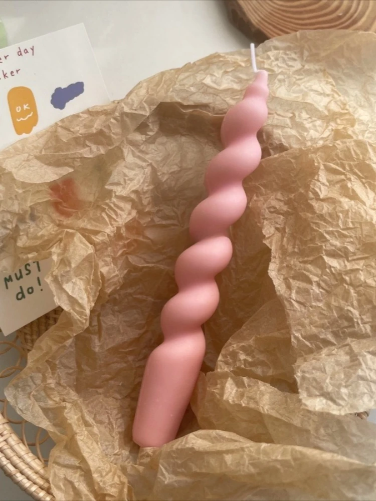 1 Stück Ins-Style Spiralförmige Lange Stabkerze Duftkerze Aromatherapie Sojawachs-Kerzen Hochzeit Geburtstag Kerze Party Heimdekoration