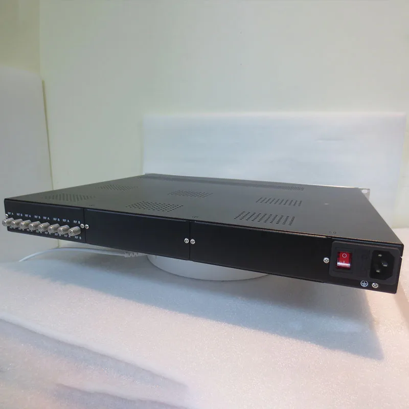 OTV-TP4 profissional digital tv headend fta 4 portadores canal rf fta sintonizador 2 * asi para ip asi gateway biss receptor de satélite