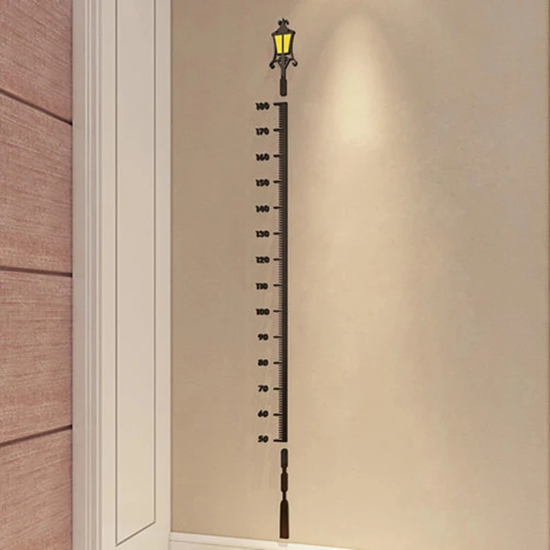 Living Room Decor Children Height Measurement Wall Stickers Kids Bedroom Wall Decal Acrylic Kindergartens Height Ruler Stickers