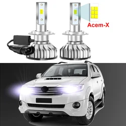 2Pcs Car LED Headlight Bulbs For Toyota Fortuner 2013 2014 High Low Beam Canbus (Only fit original is halogen)