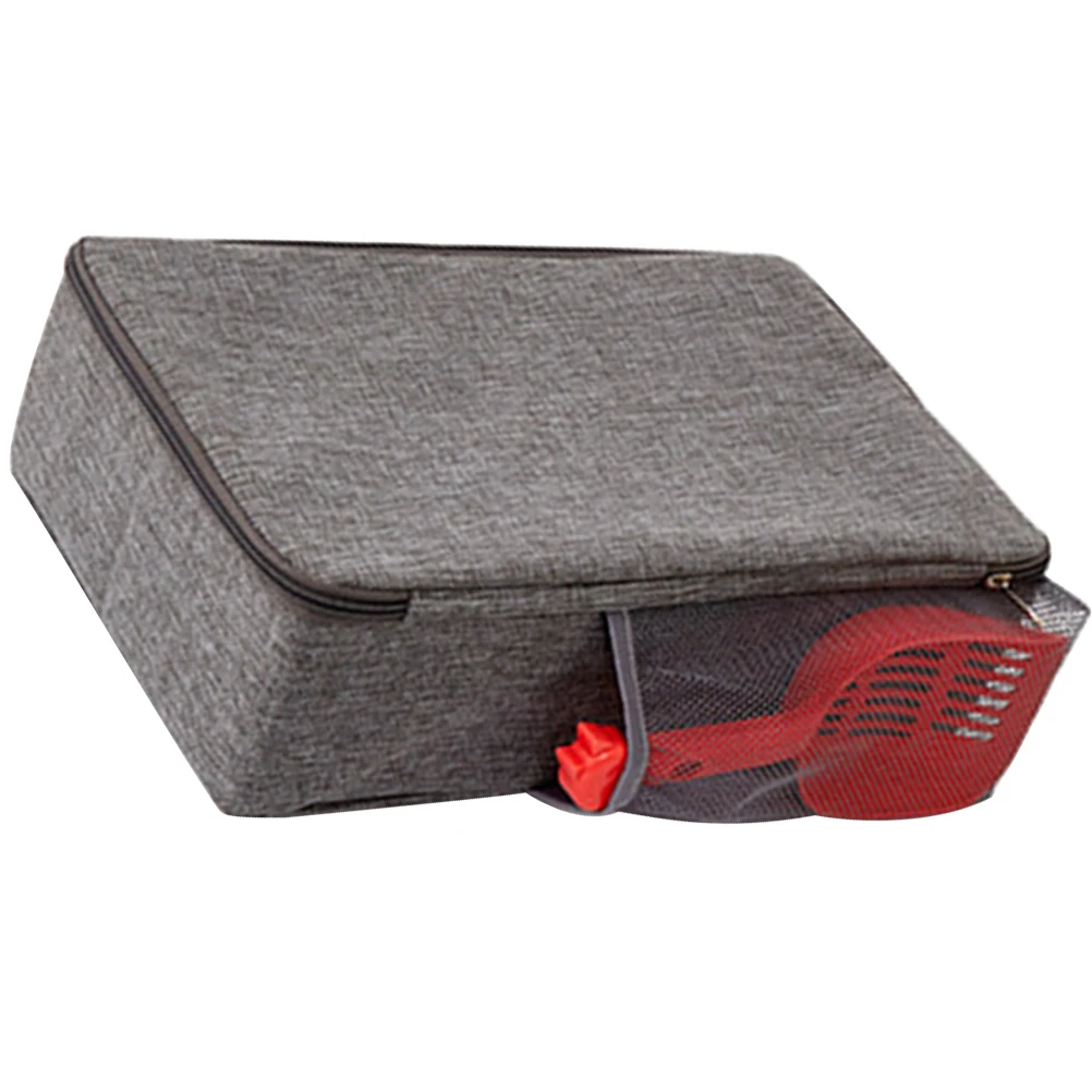 

Portable Foldable Cat Box For Travel Collapsible Lightweight Kitten Litter Pan With Shovel Durable Oxford Cloth Pet Supplies Cat