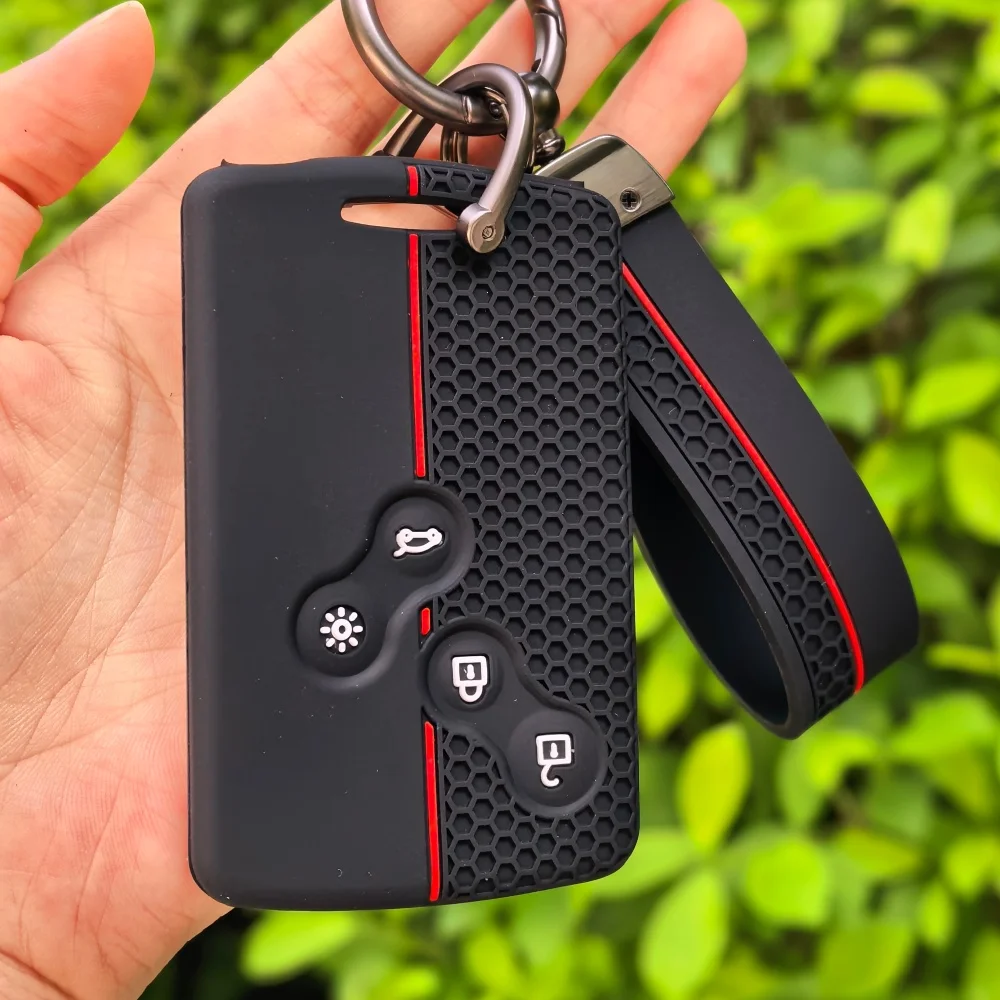 

Silicone Card Key Case Accessories for Renault Megane 2 3 Scenic Laguna Clio Captur Duster Logan Trafic Koleos Fluence Zoe Cover