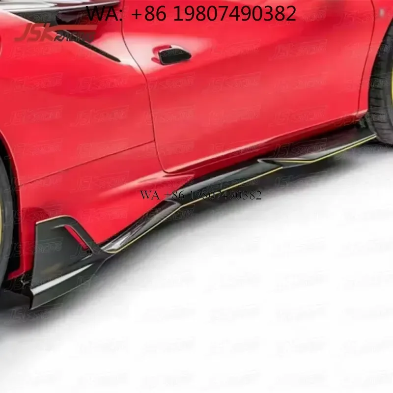 Wmwmnu M Style Dry Carbon Fiber Side Skirts for F8 2019 2020 2021 Car Body Kit Aerodynamic Spoiler Lip Trim