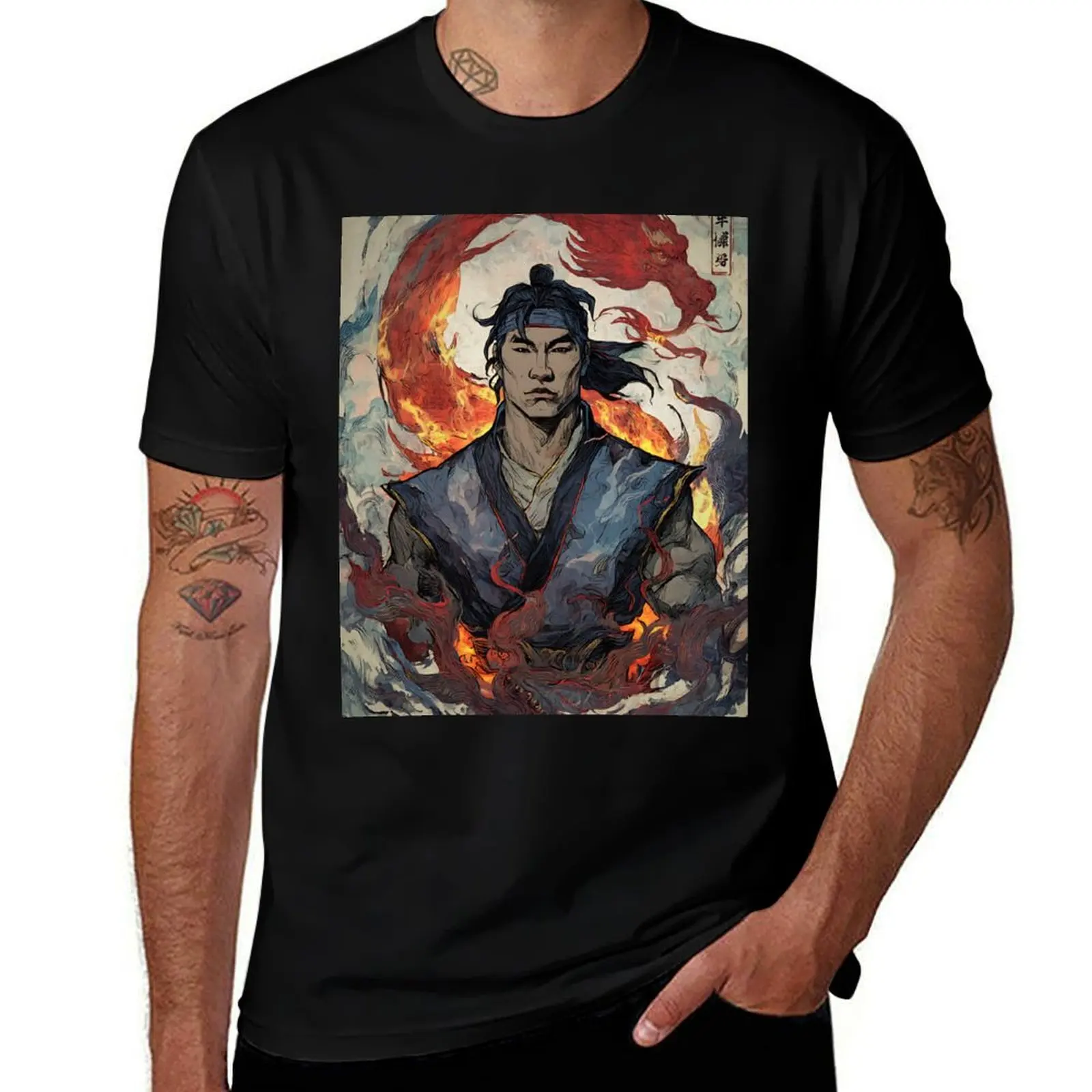

Liu Kang Mortal Kombat T-Shirt oversize t-shirts man Clothing vintage t shirts mens cotton t shirts