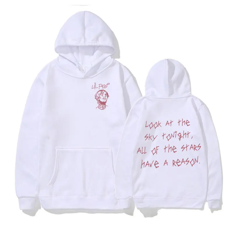 Rapper Lil Peep Come Over When Youre Sober Tour Concert Hoodie Men's Fashion Pullover Oversized Sweatshirts Hip Hop Streetwear