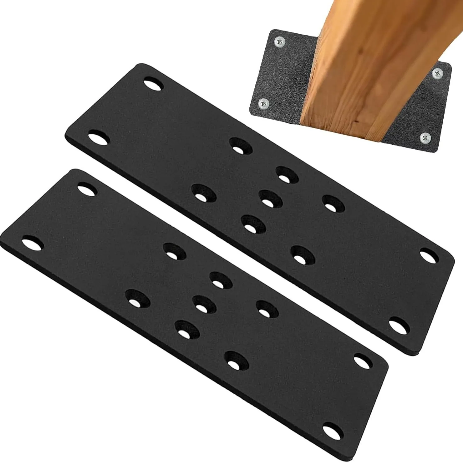 

Rear anchor baseplate wood connector for deck railing wooden fence postal bracket fence metal baseplate