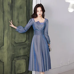 DongCMY 2026 Boat Neck New Sequin Formal Evening Dresses Midi Sexy Party Elegant Women Prom Abiti Da Sera Dress Customized