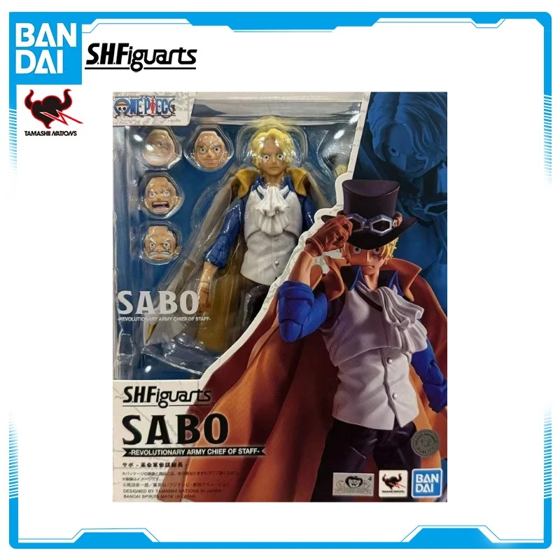 

В наличии оригинальная Bandai S.H.Figuarts SHF One Piece Sabo Революционная армия Начальная аниме-фигурка Игрушка в подарок Модель