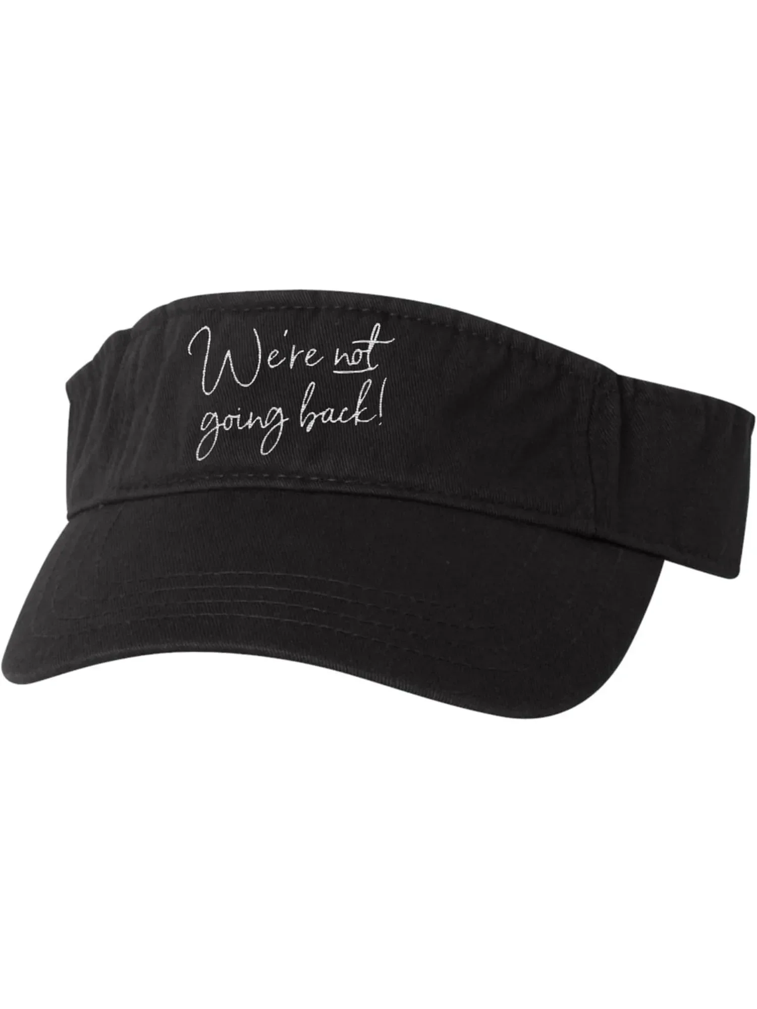 

Go All Out We're Not Going Back! Bucket Ponytail Visor Ponytail Mesh Back Cap