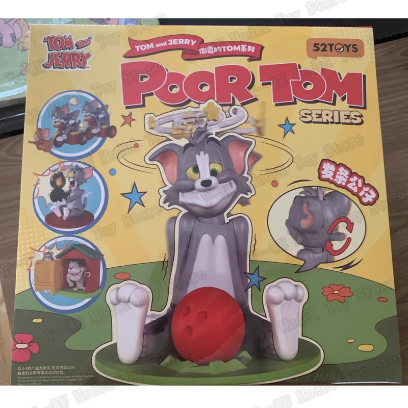 52 Zabawki Tom And Jerry Blind Box Poor Tom Series Surprise Box Śliczna figurka anime Ozdoba do dekoracji domu dla dzieci Prezent świąteczny