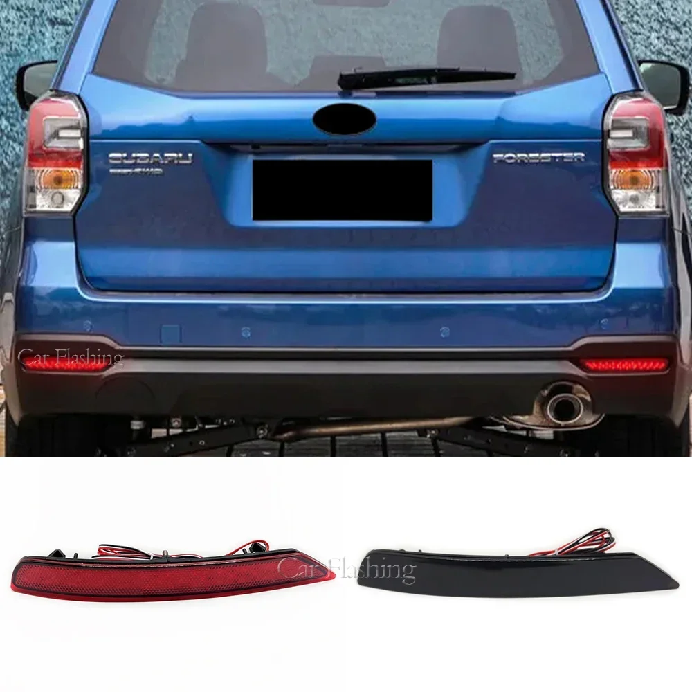 

New！ 2PCS Rear Bumper Light For Subaru Forester 2008-2019 Tail Brake Fog Light Reflector Light Fog Lamp Car Accessories