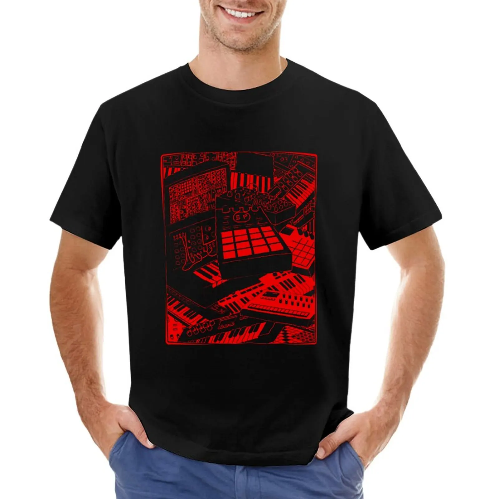 synthesizer lover and electronic musician T-Shirt graphic shirts anime clothes summer tops t shirt for men