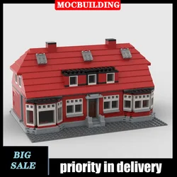 MOC Urban Architecture Ole House Model Building Block Assembly Red House Town Collection Series Toy Gifts