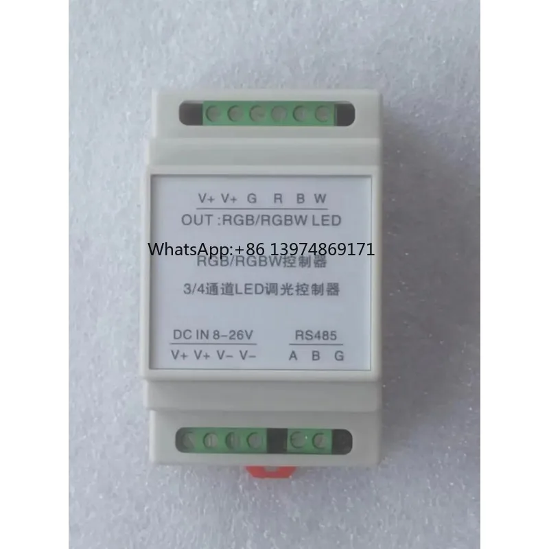 MODBUS RS485 WS2811 Pipeline LED Lamp Full‑color RGB Dimmable Light with RGB Controller