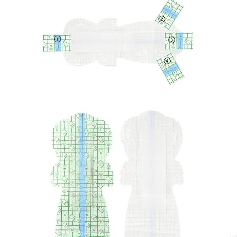   4 Set Skin Friendly Waterproof Stickers For Repeated Use Feature Elastic Base for Water Work And Water Park