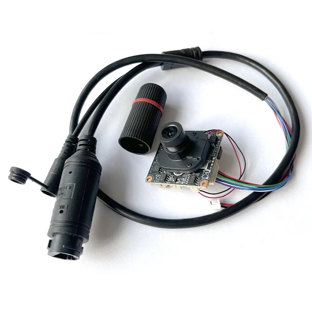 HD CCTV 8mp 5mp 4mp IP Camera module + 48V POE Cable Network Security IPC XMEye Low illumination