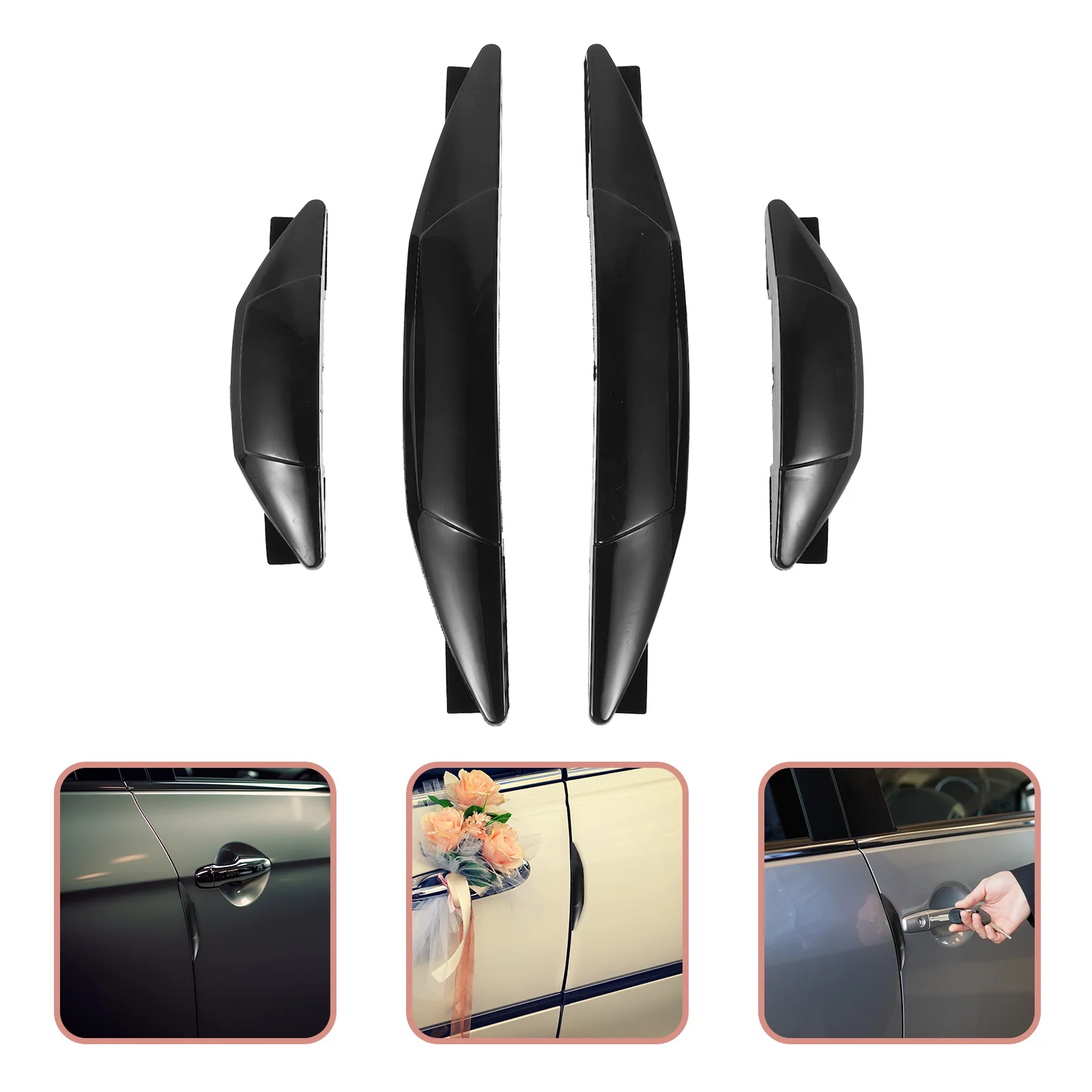 

4Pcs Car Door Edge Protection Strip PVC Anti Collision Guard for Scratch Proof Door Body Trunk Impact Resistant Cover