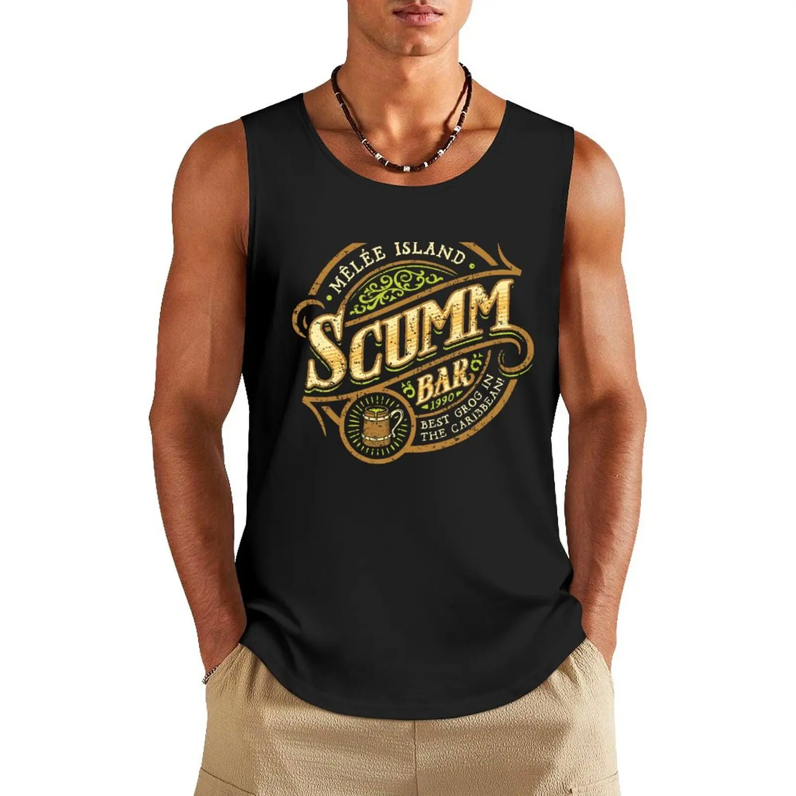The Pirate Bar Tank Top gym for men sexy clothes men