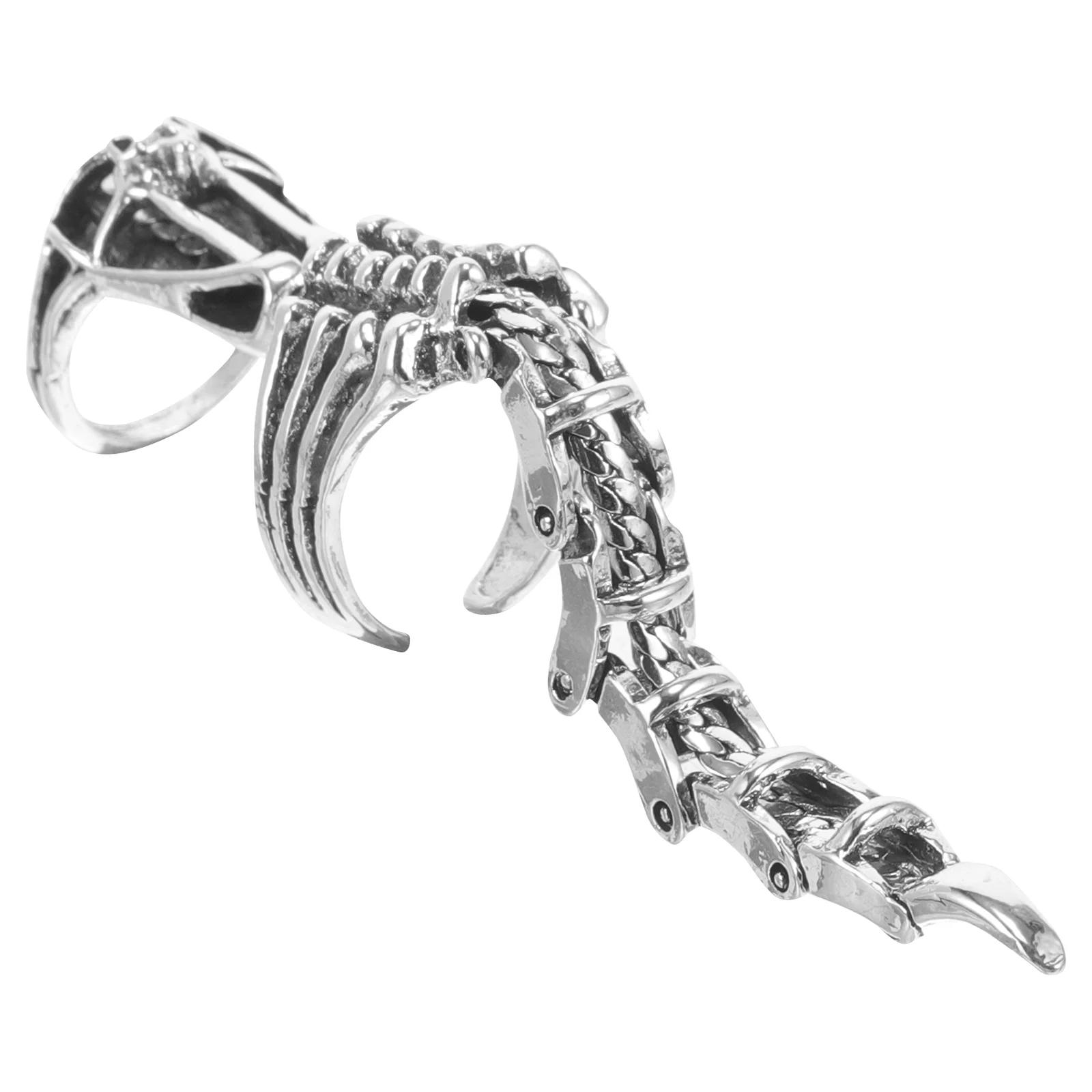 

Movable Scorpion Ring Gothic Rings Open Adjustable Full Finger Alloy Hinged Activity Men