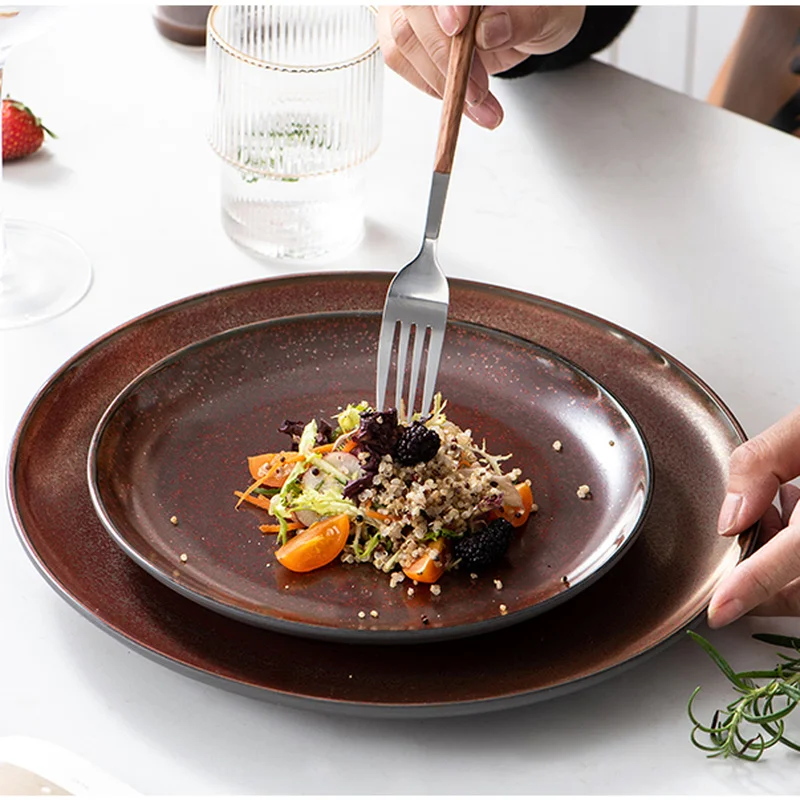 

Wedding Luxury Plate Set Party Christmas Nordic Ceramic Sushi Dessert Salad Tableware Japanese Pratos De Jantar Kitchenware Item