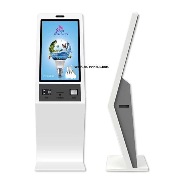 

Interactive Touch Screen Self-Service Fast Food Ordering Kiosk for Shopping Malls Retail Stores Indoor Application SDK OEM
