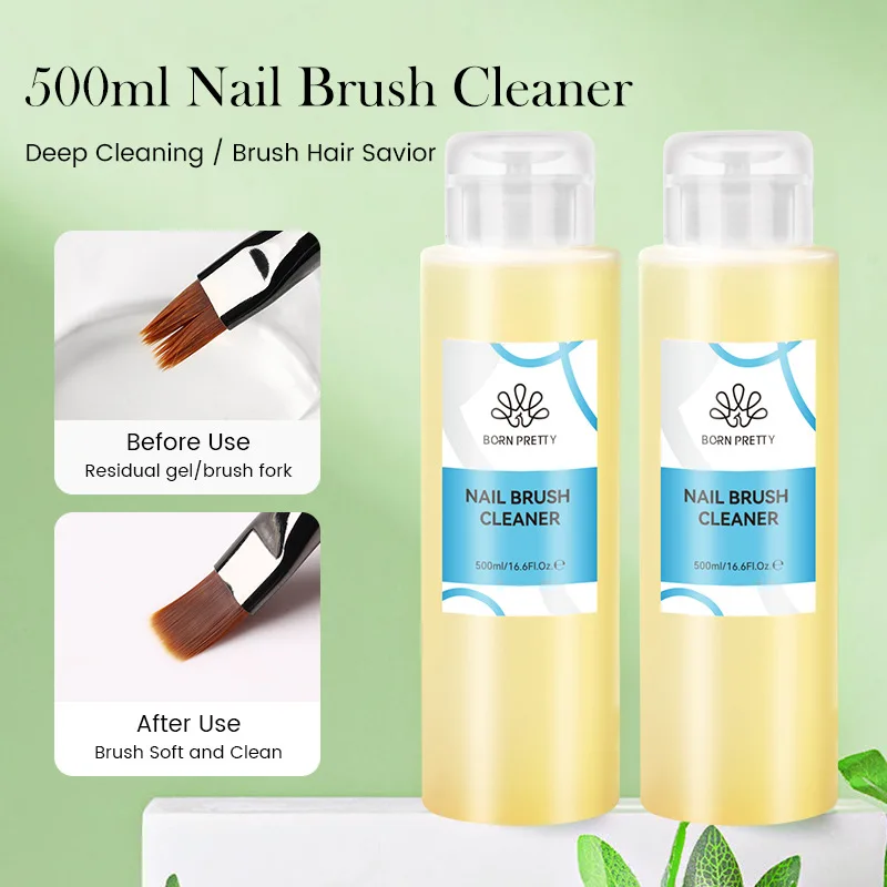 BORN PRETTY Nail Art 500ml Large Capacity Nail Remover Cleaning Water Liquid Nail Remover Pen Special Cleaning Liquid