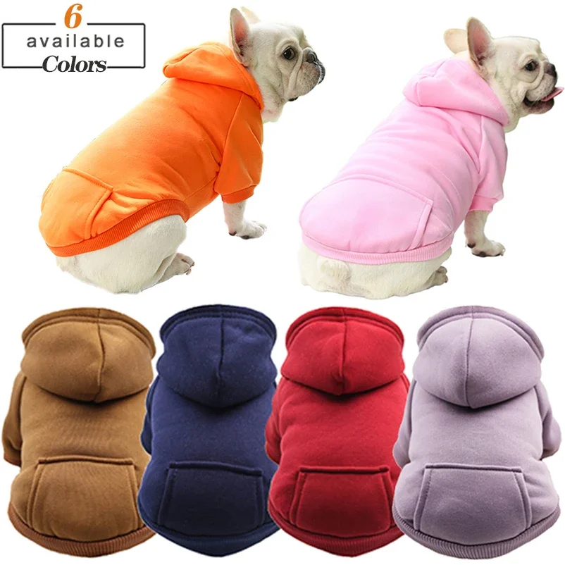 Cão inverno moletom com capuz para pequeno e médio cachorrinho casaco para animais de estimação filhote de cachorro gato jaqueta roupas chihuahuas