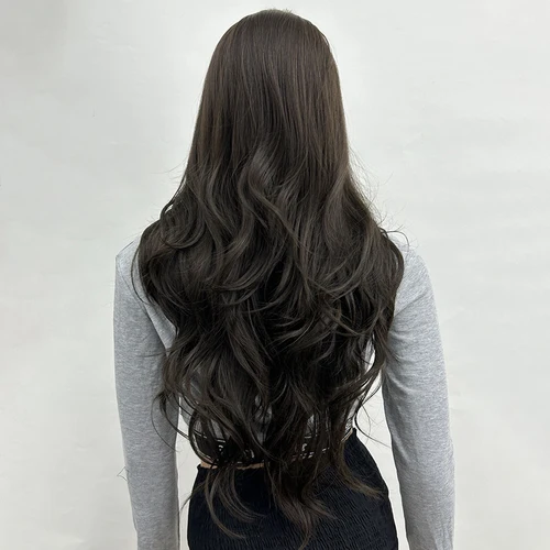 Imagen 2 del producto Peluca sintética rizada ondulada multicolor para mujer de 30 pulgadas con flequillo, adecuada para la vida diaria, fiesta, gran regalo de Halloween para un amigo