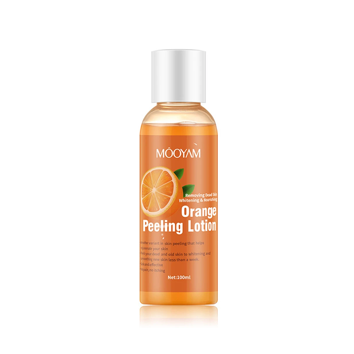 100ml Pomarańczowy olejek peelingujący do ciemnej skóry Nawilżający peeling do stóp Peeling do ciała Łokieć Kolano Olejek peelingujący Produkt do