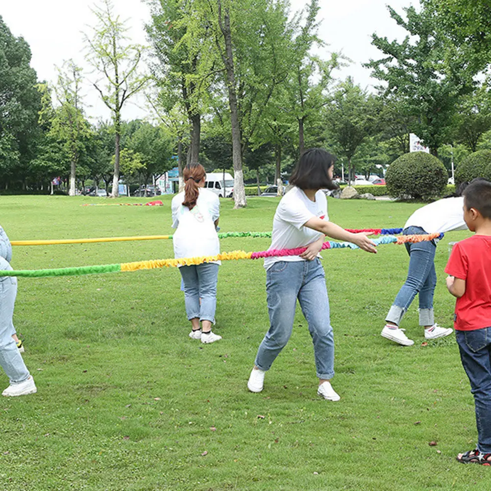 

1 шт. Резиновое эластичное кольцо для тренировок на открытом воздухе, утолщенное, из фланнеля, для многопользовательских игр, для бега