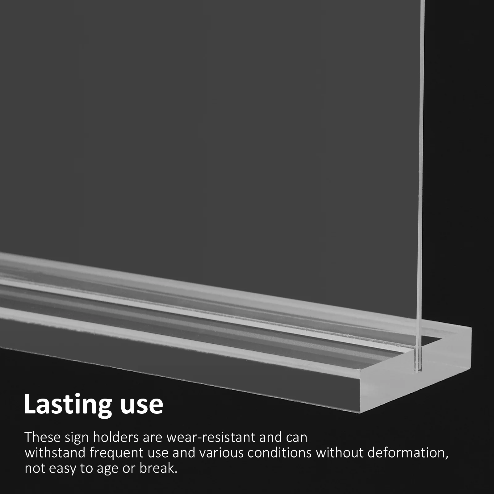 3pcs Acrylic Tabletop Sign Holder 110X148Mm Highly Clear Wear-Resistant For Menu Display Brochure Stand Desk Accessories Display