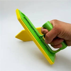 Tile calafetage spatula, manual masonry builders, sponge spatula, wavy cable, plaster bucket, length 22.9 cm/9.02 inches 8 Main Sales Mason Tool - №8