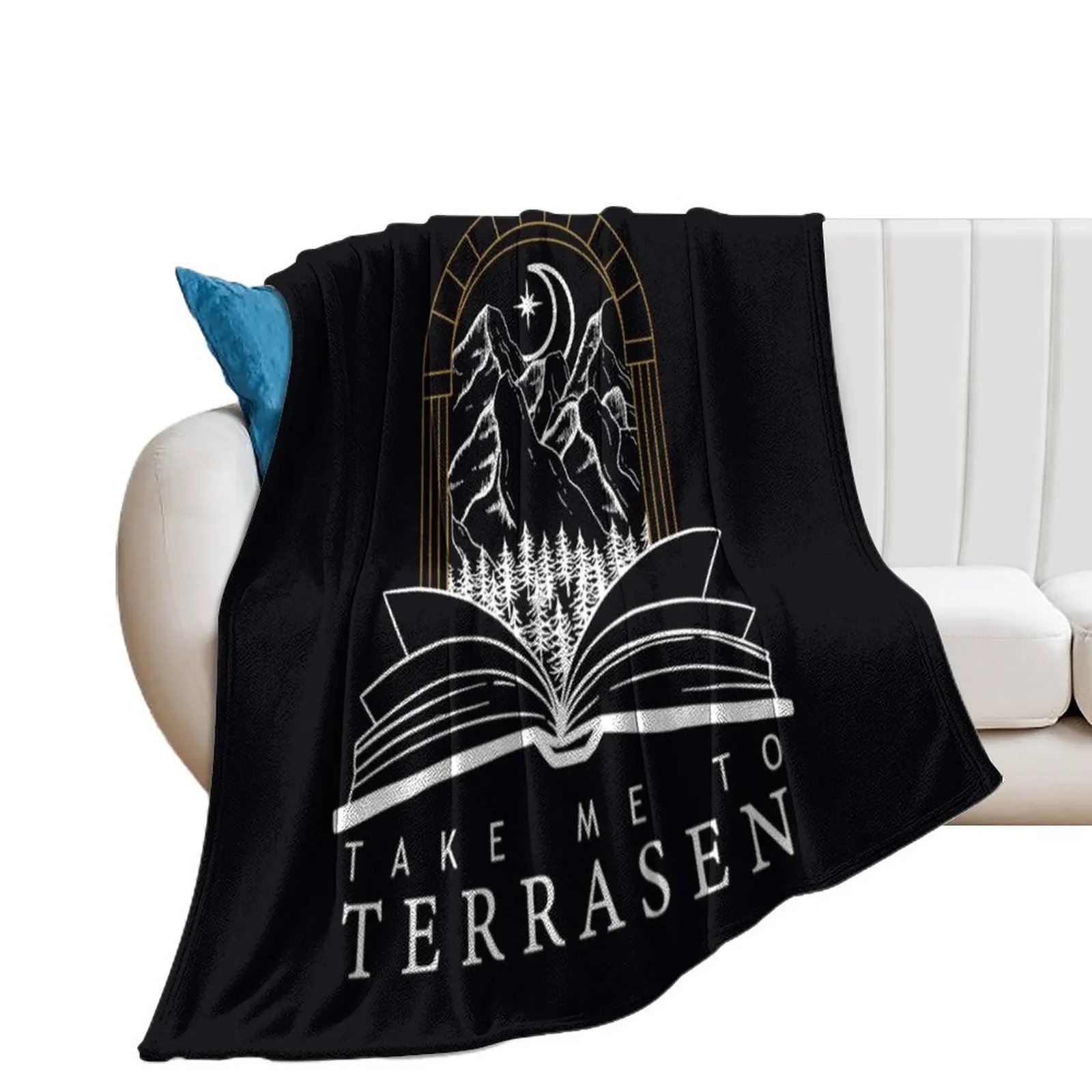 Take Me To Terrasen - Throne of Glass \t Throw Blanket Hair Thermal Soft Beds Blankets