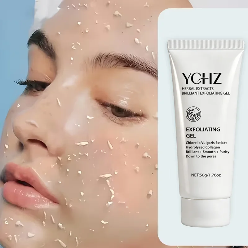 Herbal Exfoliating Gel 50g - Brightens Skin Tone and Enhances Radiance, Daily Cleansing Product - Makes the Face Visibly Brighter and Smooths Out Uneven Skin Tone