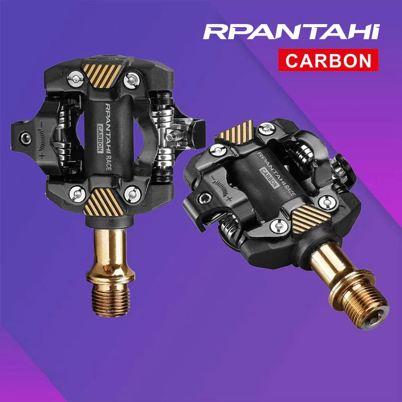 

RK mountain bike lock pedal ultra light self-locking DU bearing foot pedal mountain bike lock pedal m8100 carbon fiber