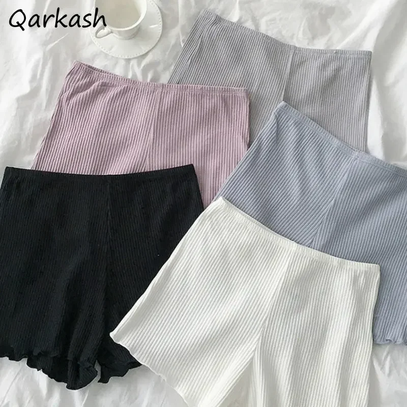 

Leggings Women Cozy All-match Basic Classic Korean Stylish Solid Casual Summer Safety Legging Breathable Simple College Girlish