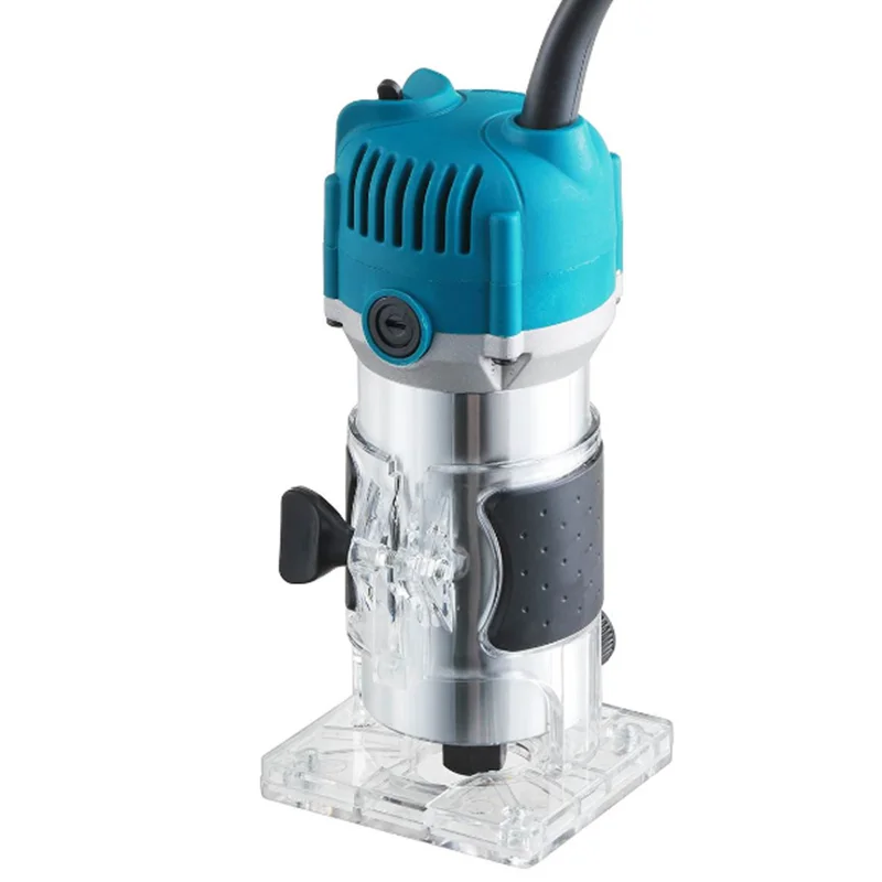 220v電動ハンドウッドトリマー6.35mmラミネータールーター木工ツールセット木材用