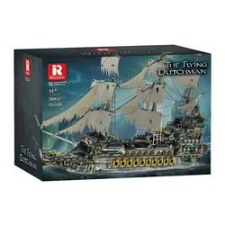 IN STOCK Reobrix 66037 Flying Dutchman Pirate Ship Building Blocks Model Bricks Assembling Toys for Children Birthday Gift Set