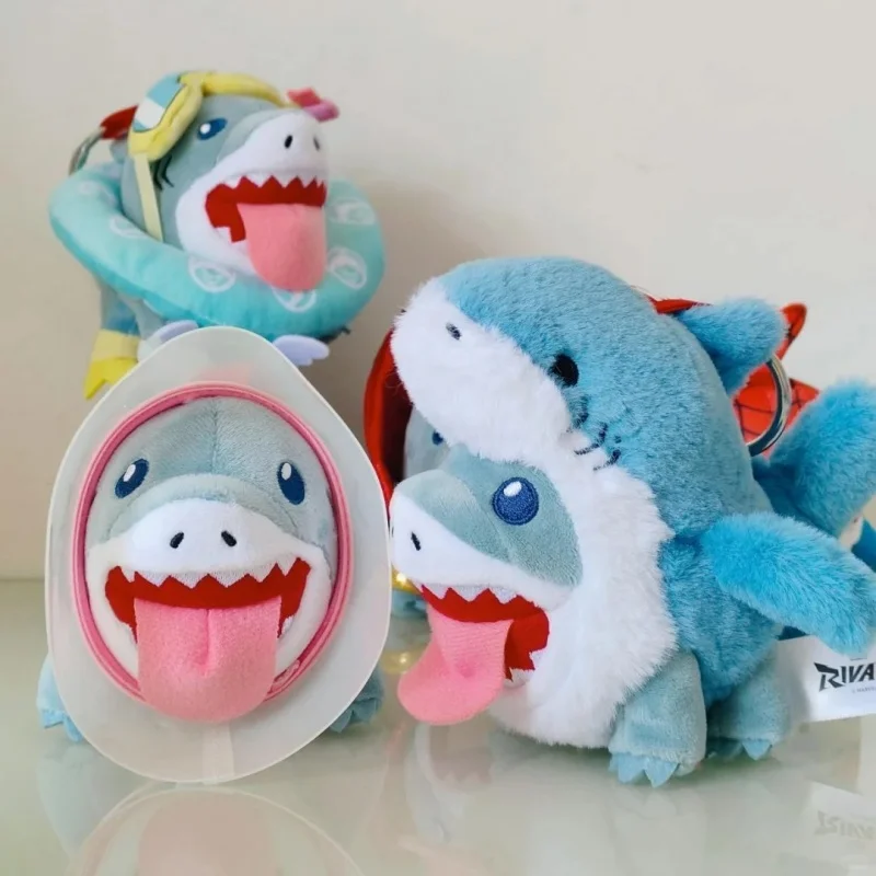 

Authentic Hot Toys Marvel Jeff The Land Shark Cosbi Plush Keychain Blind Box Mini Plush Figure Collectible For Marvel Fans