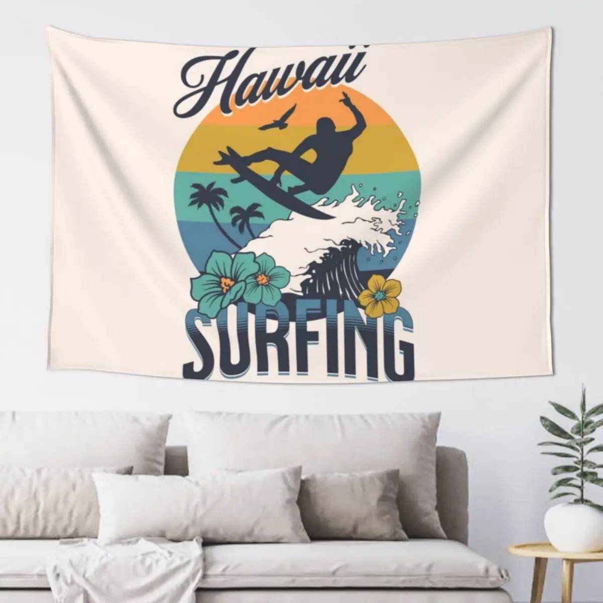 

Surf Summer Tapestry Bedroom Decor Wall Mural Decor For Bedroom Room Decor Cute Tapestry