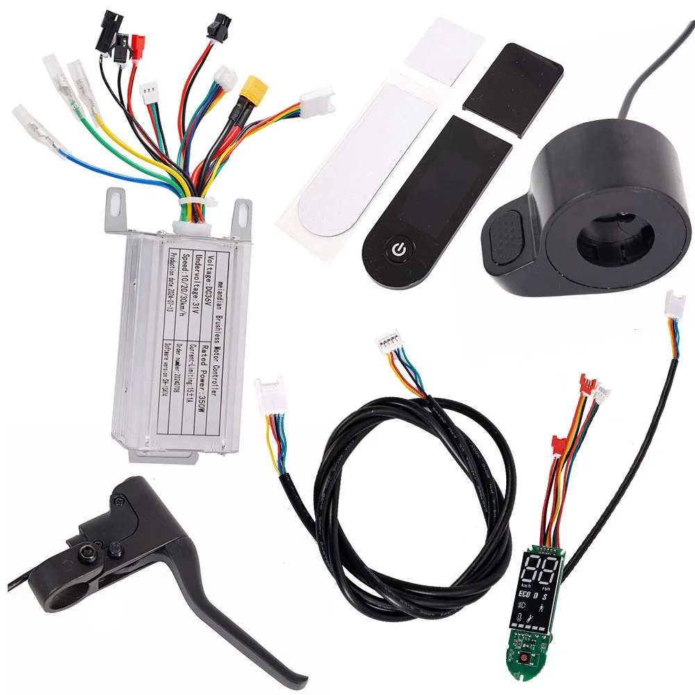 36V 350W Electric Scooter Controller Kit With Dashboard Accelerator Brake Handle For E-Scooter Replacement Parts Accessories