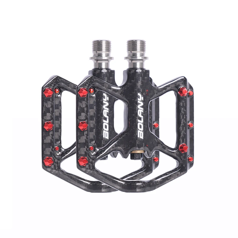 Ultralight Carbon Fiber Bicycle Pedals Non-Slip Road Bike MTB 3 Bearing Carbon Bike Pedal Road Bicycle Accessories