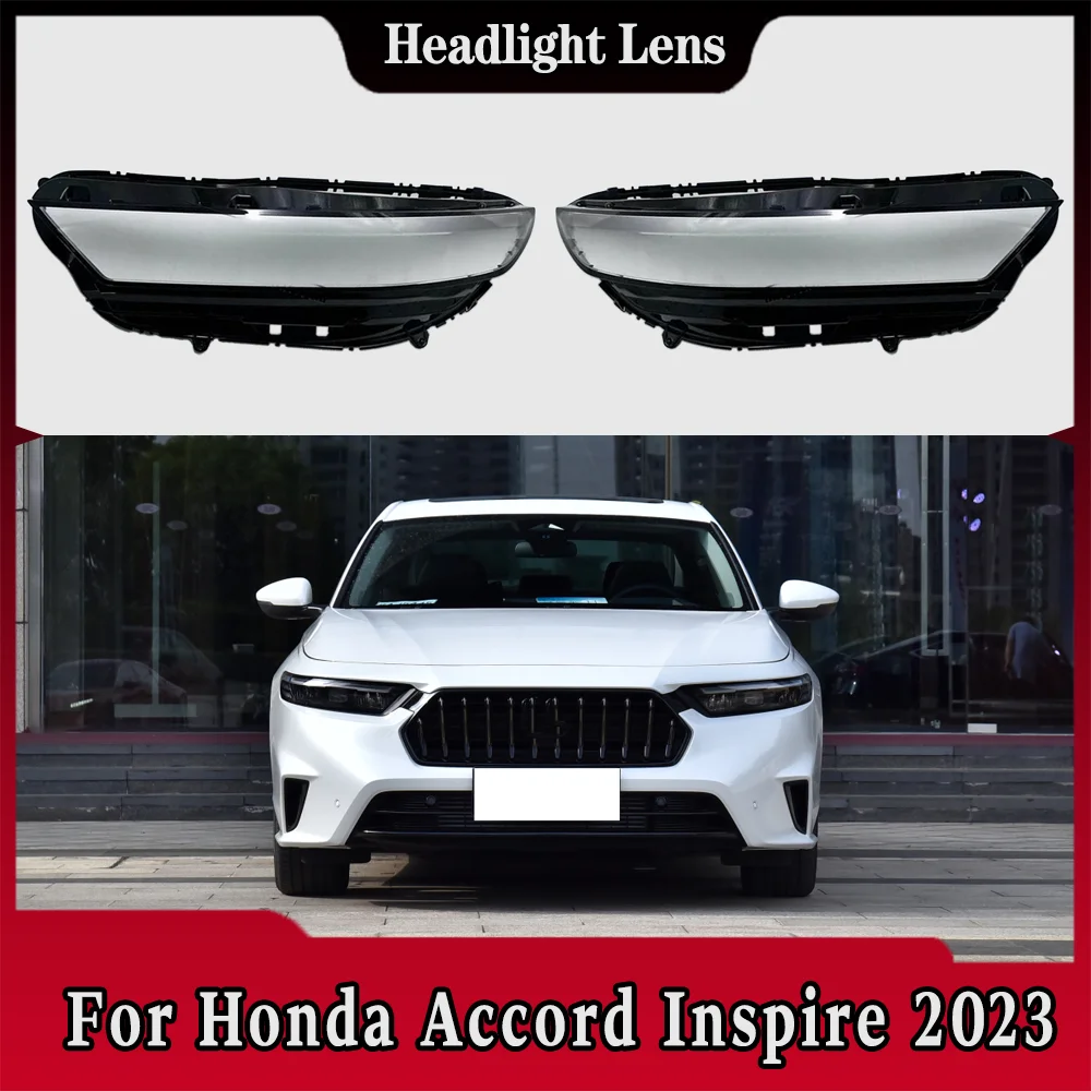 

For Honda Accord Inspire 2023 Headlamp Cover Transparent Mask Lamp Shade Headlight Shell Lens Replace The Original Lampshade