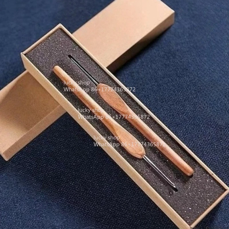 

Jujube Handle, Three Generations of Crochet, Hand-woven, Stainless Steel